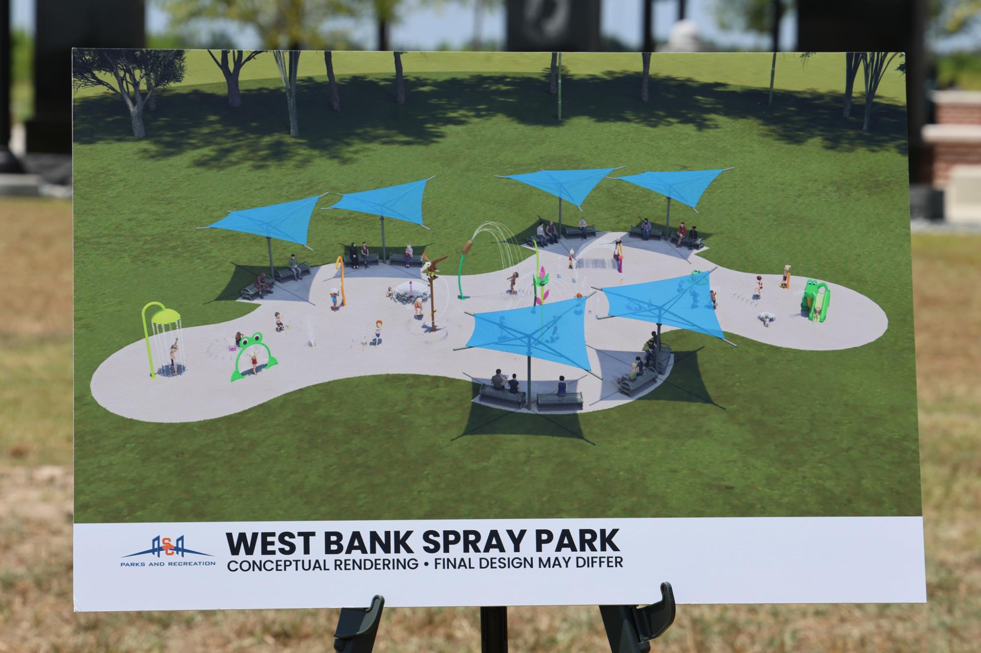 West Bank Spray Park Rendering